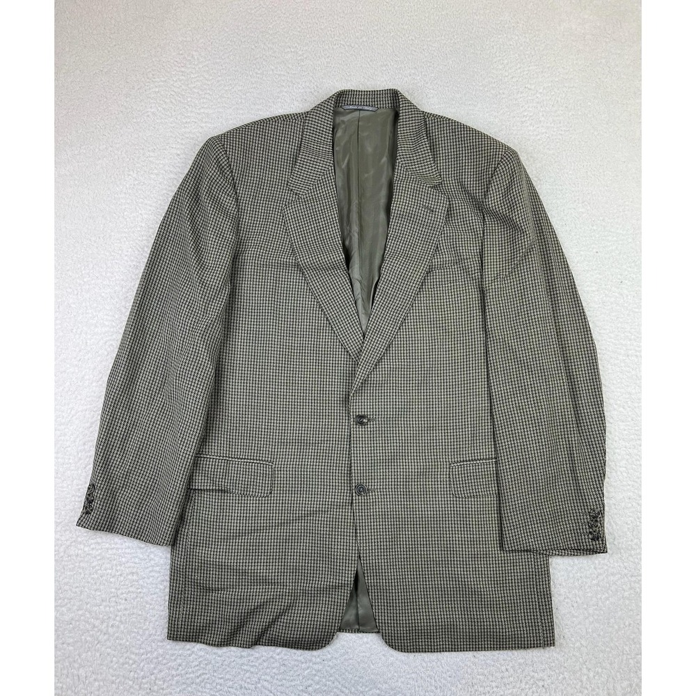 Canali Proposta Mens 44L Blazer‎ Houndstooth Wool Sport Coat Italy P15220/00